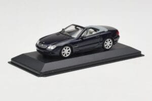 Mercedes SL500 R129 Dark Blue Metallic Minichamps 1:43 SL001 Pressofusione — immagine 2 di 4