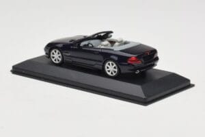 Mercedes SL500 R129 Dark Blue Metallic Minichamps 1:43 SL001 Pressofusione — immagine 3 di 4