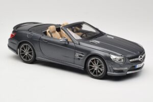 Mercedes SL65 AMG Black Series R230 Matte Black Maisto 1:18 36198 Pressofusione — immagine 6 di 8