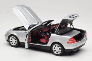 Mercedes SLK R170 Brilliant Silver Norev 1:18 183020 Pressofusione — immagine 6 di 9