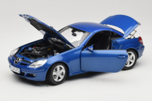 Mercedes SLK R171 Blue Metallic Minichamps 1:18 100033131 Pressofusione — immagine 3 di 11