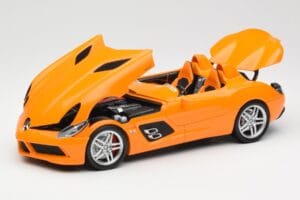 Mercedes SLR McLaren C199 Stirling Moss AMG Solarbeam Metallic Minichamps 1:18 100038400 Pressofusione — immagine 2 di 8