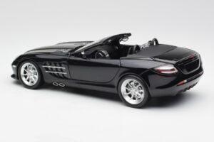 Mercedes SLR McLaren Roadster R199 Crystal Galaxit Nero Minichamps 1:18 B66961004 Pressofusione — immagine 7 di 8