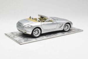 Mercedes SLR Vision Roadster Liquid Argento Maisto 1:18 B66963208 Pressofusione — immagine 3 di 8