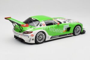 Mercedes AMG SLS C197 GT3 MS Racing #22 V. Sigacev / C. Stoll ADAC GT Masters 2011 Minichamps 1:18 151113102 Pressofusione — immagine 2 di 6