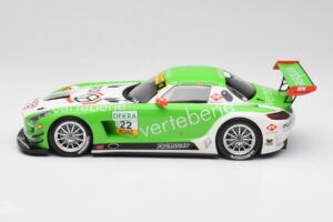 Mercedes AMG SLS C197 GT3 MS Racing #22 V. Sigacev / C. Stoll ADAC GT Masters 2011 Minichamps 1:18 151113102 Pressofusione — immagine 3 di 6