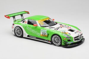 Mercedes AMG SLS C197 GT3 MS Racing #22 V. Sigacev / C. Stoll ADAC GT Masters 2011 Minichamps 1:18 151113102 Pressofusione — immagine 4 di 6