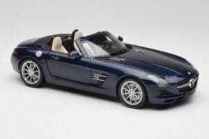 Mercedes SLS AMG R197 Roadster South Seas Blu Minichamps 1:18 100039031 Pressofusione — immagine 6 di 8
