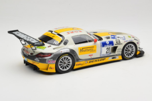 Mercedes SLS AMG GT3 #21 Rowe Racing M. Hartung / N. Heyer ADAC 24 Hours Nurburgring 2013 Minichamps 1:18 151133121 Pressofus — immagine 2 di 6