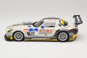 Mercedes SLS AMG GT3 #22 Rowe Racing R. Graf / M. Seyffarth ADAC 24h Nurburgring 2012 Minichamps 1:18 151123122 Pressofusione — immagine 3 di 6