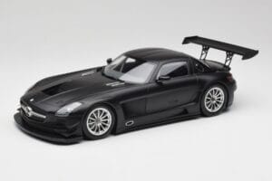 Mercedes SLS AMG GT3 C197 Street Opaco Nero Minichamps 1:18 151113101 Pressofusione