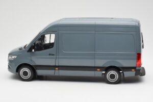 Mercedes Sprinter W907 Blu Grigio Norev 1:18 183423 Pressofusione — immagine 4 di 7