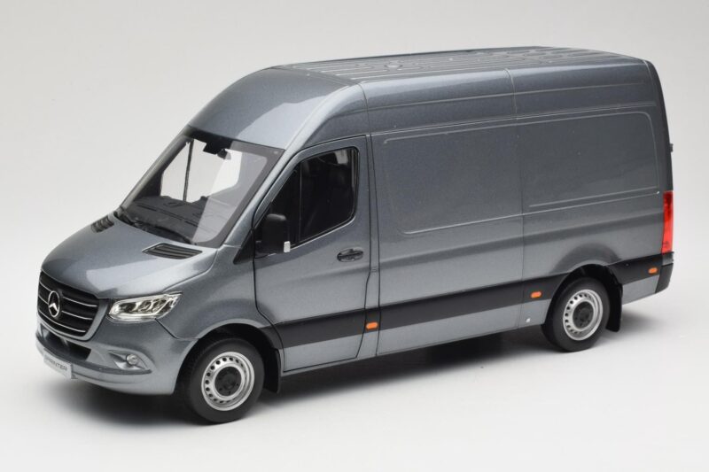 Mercedes Sprinter W907 Furgone Selenite Grey Metallic Norev 1:18 B66004163 Pressofusione