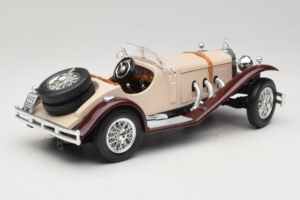 Mercedes SSK Beige & Rosso Scuro Bburago 1:18 3009-M4 Pressofusione — immagine 2 di 6