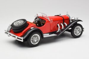 Mercedes SSK Rosso & Nero Bburago 1:18 3009-M1 Pressofusione — immagine 2 di 6