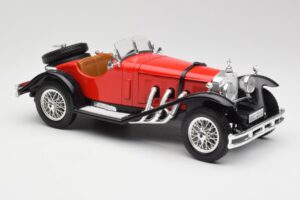 Mercedes SSK Rosso & Nero Bburago 1:18 3009-M1 Pressofusione — immagine 4 di 6