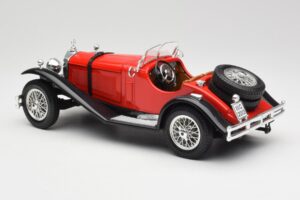 Mercedes SSK Rosso & Nero Bburago 1:18 3009-M1 Pressofusione — immagine 5 di 6