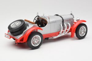 Mercedes SSK Argento & Rosso Bburago 1:18 3009-M2 Pressofusione — immagine 2 di 6