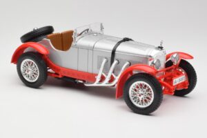 Mercedes SSK Argento & Rosso Bburago 1:18 3009-M2 Pressofusione — immagine 4 di 6