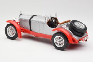 Mercedes SSK Argento & Rosso Bburago 1:18 3009-M2 Pressofusione — immagine 5 di 6