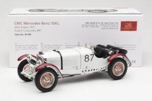 Mercedes SSKL R. Caracciola / W. Sebastian Mille Miglia Winner 1931 CMC 1:18 M-055 Pressofusione — immagine 6 di 6