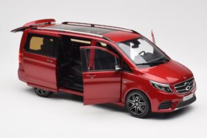 Mercedes V-Class W447 Designo Hyacinth Rosso Metallizzato Norev 1:18 B66004166 Pressofusione — immagine 4 di 7
