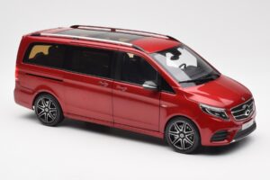 Mercedes V-Class W447 Designo Hyacinth Rosso Metallizzato Norev 1:18 B66004166 Pressofusione — immagine 5 di 7