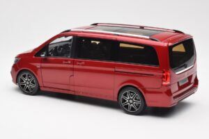 Mercedes V-Class W447 Designo Hyacinth Rosso Metallizzato Norev 1:18 B66004166 Pressofusione — immagine 6 di 7
