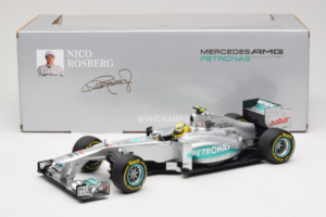 Mercedes W03 #8 N. Rosberg Mercedes AMG Petronas Showcar 2012 Minichamps 1:18 110120078 Pressofusione — immagine 7 di 7