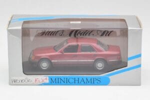 Mercedes 300D W124 Rosso Minichamps 1:43 3209 Pressofusione — immagine 4 di 4