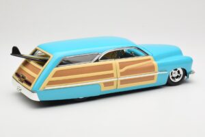 Mercury Merc Woodie Blu Hot Wheels 1:18 27806 Pressofusione — immagine 3 di 8