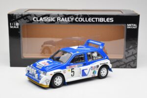 MG Metro 6R4 #5 T. Pond / R. Arthur Rally Monte Carlo 1986 Sun Star 1:18 5537 Pressofusione — immagine 8 di 8