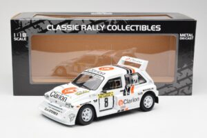 MG Metro 6R4 #8 P. Eklund / D. Whittock Rally Finland 1986 Sun Star 1:18 5536 Pressofusione — immagine 8 di 8