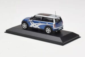 Mini Clubman R55 Cooper S Blue Metallic Onitsuka Tiger Minichamps 1:43 403138676 Pressofusione — immagine 3 di 4