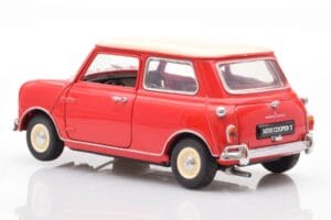 Mini Cooper 1275 S Rosso Kyosho 1:18 8840 Pressofusione — immagine 7 di 8