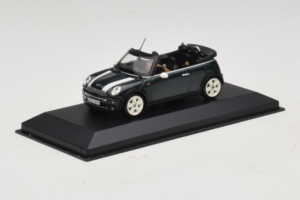 Mini Cooper Cabriolet Verde Con Striscia Bianca Minichamps 1:43 80420309093-R1 Pressofusione — immagine 2 di 5