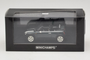 Mini Cooper Cabriolet Verde Con Striscia Bianca Minichamps 1:43 80420309093-R1 Pressofusione — immagine 5 di 5