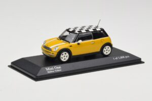 MINI One R50 Giallo Minichamps 1:43 431138104 Pressofusione — immagine 4 di 5