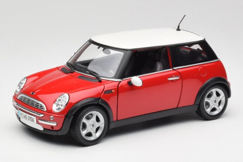 Mini Cooper R50 Rosso Maisto 1:18 31619 Pressofusione