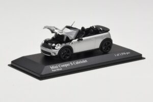 Mini Cooper S R57 Cabriolet Argento Minichamps 1:43 431138830 Pressofusione — immagine 6 di 6
