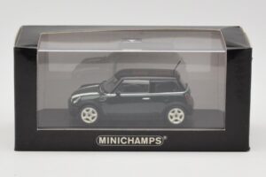 Mini Cooper S R53 Verde Con Strisce Minichamps 1:43 MINI006 Pressofusione — immagine 2 di 4