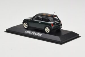 Mini Cooper S R53 Verde Con Strisce Minichamps 1:43 MINI006 Pressofusione — immagine 3 di 4