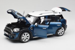 Mini Countryman F60 Island Blu & Bianco Kyosho 1:18 80432447940 Pressofusione — immagine 2 di 8