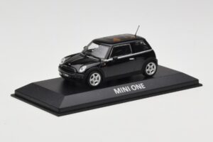 Mini One R50 Nero Con Tetto Nero Minichamps 1:43 MINI005 Pressofusione — immagine 2 di 5