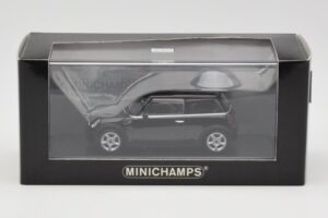 Mini One R50 Nero Con Tetto Nero Minichamps 1:43 MINI005 Pressofusione — immagine 4 di 5