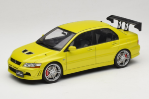 Mitsubishi Lancer Evo VII Mustard Yellow AUTOart 1:18 77166 Pressofusione
