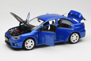 Mitsubishi Lancer Evolution X Blu OEM 1:18 MLE01 Pressofusione — immagine 2 di 8