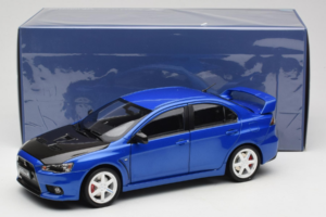Mitsubishi Lancer Evolution X Blu OEM 1:18 MLE01 Pressofusione — immagine 8 di 8