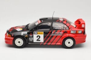 Mitsubishi Lancer Evolution VI #2 Y. Kataoka / S. Hayashi Winner Rally Canberra 1999 AUTOart 1:18 89942 Pressofusione — immagine 4 di 8