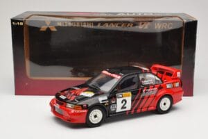 Mitsubishi Lancer Evolution VI #2 Y. Kataoka / S. Hayashi Winner Rally Canberra 1999 AUTOart 1:18 89942 Pressofusione — immagine 8 di 8